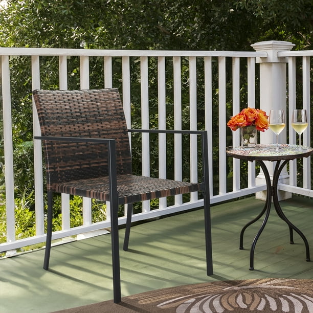 Noble House Home Depot Stackable Wicker Chairs Patio Dining Chairs