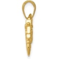 thumbnail image 2 of 10K Yellow Gold Polished Textured 3-D Motorcycle Pendant - 19mm, 2 of 6
