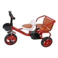 thumbnail image 4 of Durable Rubber-Wheeled Kids Trike – Double Seat Design for Siblings Ages 1-4, 4 of 6