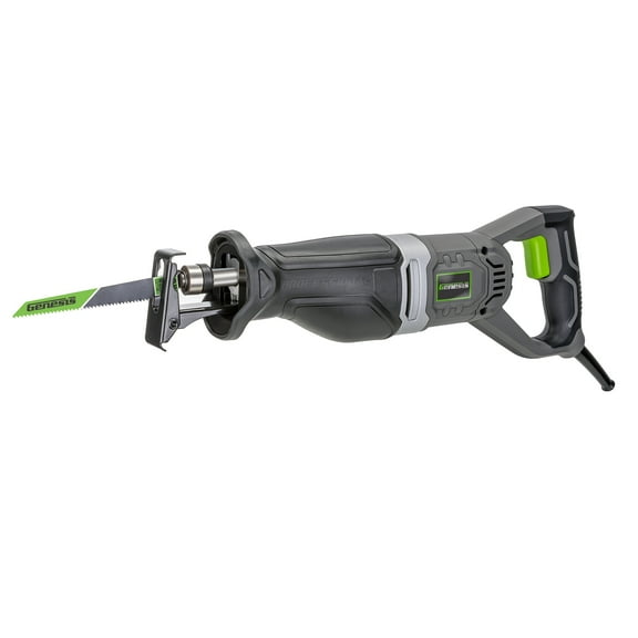 Genesis 10 Amp Variable-Speed Reciprocating Saw with Wood and Metal Cutting Blades
