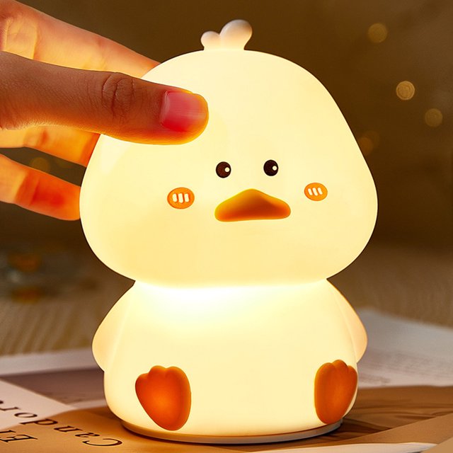 Lámpara de mesa LED de animales, luz nocturna creativa Kawaii para guardería, decoración de dormitorio