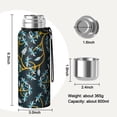 thumbnail image 7 of Modern 20oz Stainless Steel Thermal Bottle with Tea Filter and Cup Lid, Vacuum Insulated Coffee Mug with 316L Inner Liner, Leakproof Travel Thermos for Office, Commute & Outdoor, 7 of 7