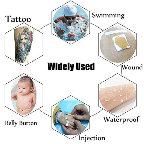 Disposable Clear Adhesive & Flexible Tattoo Film Dressing Protect and Heal Your Tattoo 15cm x 1 000cm/ 6 inches x 10.94 Yards Tattoo Aftercare Bandage Waterproof & Protective Tattoo Bandages 