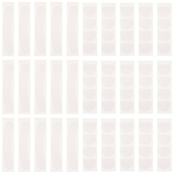 FONDOTIN 100Pcs Transparent Double Sided Tape for Bra Straps and Clothing, White Body Tape for