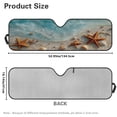 thumbnail image 7 of XYZCANDO Shell Beach Windshield Sun Shade Folding Front Window Sun Shade for Car Accessories for Rubicon Sahara TJ JK JKU 2 Door & 4 Door Windshied Sunshade Block UV Rays, 7 of 7