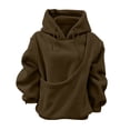 thumbnail image 3 of Sewkxo Cat Pouch Hoodie For Women Kangaroo Pocket Dog Pouch Sweatshirts Pet Carrier Animal Holder Long Sleeve Pullover Tops,BR XL, 3 of 3