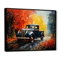 thumbnail image 2 of Designart "Road Legends Colorful Pickup Truck Journey II" Transportation Floater Framed Wall Art Print, 2 of 7