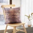 thumbnail image 5 of LALILO Throw Pillow Covers Vintage Wooden Floor Wooden Floor Cushion Cover 18" x 18", 2 Pack, 5 of 6
