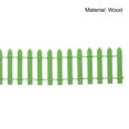 thumbnail image 5 of Uxcell Miniature Garden Fence 35 Inch Long DIY Picket Fence Mini Ornament Light Green, 5 of 6