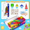 thumbnail image 2 of Baldosas magnéticas Magneverse Mini, 40 unidades, con caja de almacenamiento para niños de 3 años o más, 2 of 7