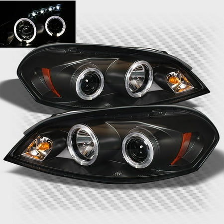 2006 2017 Chevy Impala Twin Halo Led Projector Headlights Black Head 2006 2017 Chevy Impala Twin Halo Led Projector Headlights Black Head Lights Pair L R 2007 2008 2009 2010