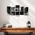 thumbnail image 2 of Elephant Stock Black Cadillac Wall Art - Horizontal Multi Panel Canvas - Living Room Wall Decor - Transportation Multi Panel - Black And White Decor By Philippe Hugonnard - 25" x 12", 2 of 4