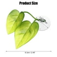 thumbnail image 4 of 2uds Betta Pez Hoja Almohadilla con Ventosa, Verde, 2.48x1.77, 4 of 7