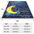 thumbnail image 2 of LHSHID to My Daughter from Dad Soft Warm Throw Blanket Lightweight Flannel Fleece Bed Blanket Gift for Girls Boys Men Women Chair Couch, 2 of 6