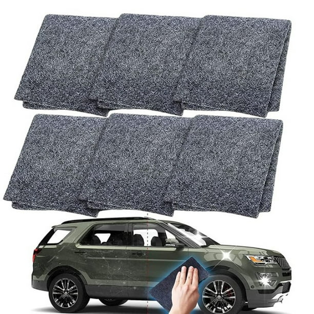 Paño Quita Rayones para Auto de 8 X 4 Pulgadas - Kit Reparador de Rayones Nanosparkle para Rayones En Pintura, Manchas de Agua y Suciedad (Paquete de 10)