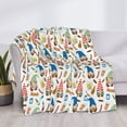 thumbnail image 3 of Goofa Barbecue Gnomes Pattern Fleece Throw Blanket for Couch, Soft Checkered Flannel Blanket for Sofa, Warm Cozy Decorative Blanket Fall Decor Gift-80"x60", 3 of 6