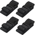 thumbnail image 1 of Sangle de Valise, Sangles de Valise, Accessoires de Voyage, Lot de 4, Noir, 1 of 5