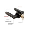 thumbnail image 3 of Cerradura De Entrada De Seguridad Con Contraseña De Huella Digital Inteligente Para Puerta De Madera matsuzay EL008894-00, 3 of 6