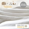 thumbnail image 3 of Simple&Opulence Linen Duvet Cover - Linen Cotton Blend 3 Pieces Bedding Set, 1 Duvet Cover 88 x 92 Inches and 2 Pillowcase- Solid Color Collection , Soft & Cozy ,Cooling Bedding-Off White, Queen, 3 of 10