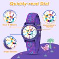 thumbnail image 2 of Kids Watch Quartz Watch Elastic Fabric Strap Watch Analog Wrist Watch for Boys Girls Birthday Gift for Kids Age 4-12, 2 of 6