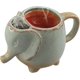 thumbnail image 1 of Taza de té de cerámica con forma de elefante de 15 oz, color verde Lucky_B, 1 of 4