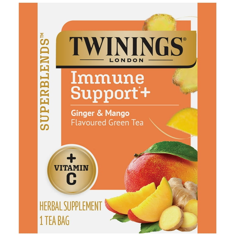 Twinings Immune Support+ Vitamin C, Ginger & Mango Green Tea