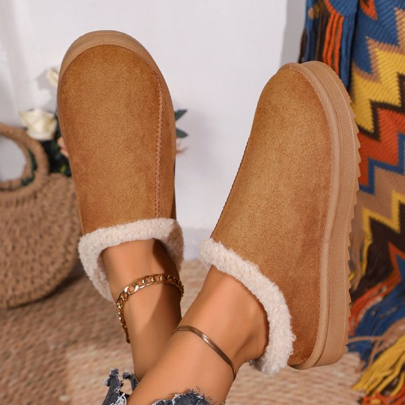 Tranfacy Chaussons de Maison, Chaussons pour Femmes, Mode Décontractée Baotou Confortables Semelle Souple Épaisse Chauds pour Intérieur et Extérieur