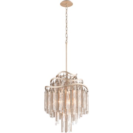 

Pendants 7 Light Bulb Fixture With Tranquility Silver Leaf Finish Hand-Crafted Iron Candelabra 27 420 Watts