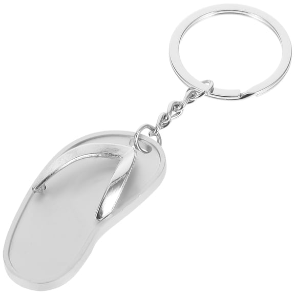 ROMANSENTIAL 1Pcs Metal Keyring For Car And Bag Accessory In Silver Shape