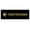 Black Gold, variant on Basic Restrooms Left Arrow Directional Sign (White/Red) - Small