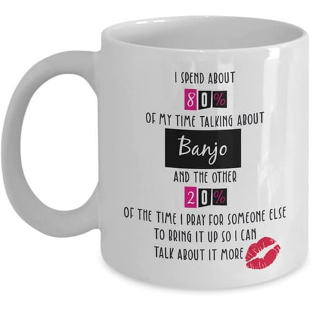 

Banjo Coffee Mug Gift For Banjo Banjo Gifts Funny Banjo Gift Birthday Christmas Basket gag Gift Idea