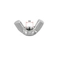 thumbnail image 2 of M4 Wing Nuts, Stainless Steel 304 Hand Twist Tighten Ear Butterfly Nut 10 Pcs, 2 of 2