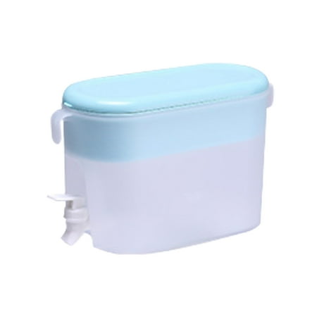 

3.5L Iced Beverage Dispenser with Spigot | Cold Kettle Drink Dispenser with Filter Compartment | Water Container in Refrigerator for Parties Fruit Juice Lemonade