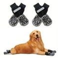 thumbnail image 5 of tasrioml 4Pcs Non-Slip Dog Socks with Silicone Grippers Licking Paws Prevention Adjustable Strap Breathable Waterproof Elastic Socks Dog Hardwood Floor Grip Socks, 5 of 8