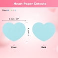 thumbnail image 2 of Uxcell 150Pcs Heart Paper Cutouts 3" Assorted Color Heart Shaped Cut Outs for Valentine's Day Classroom Bulletin Board Blue Green Pink, 2 of 6