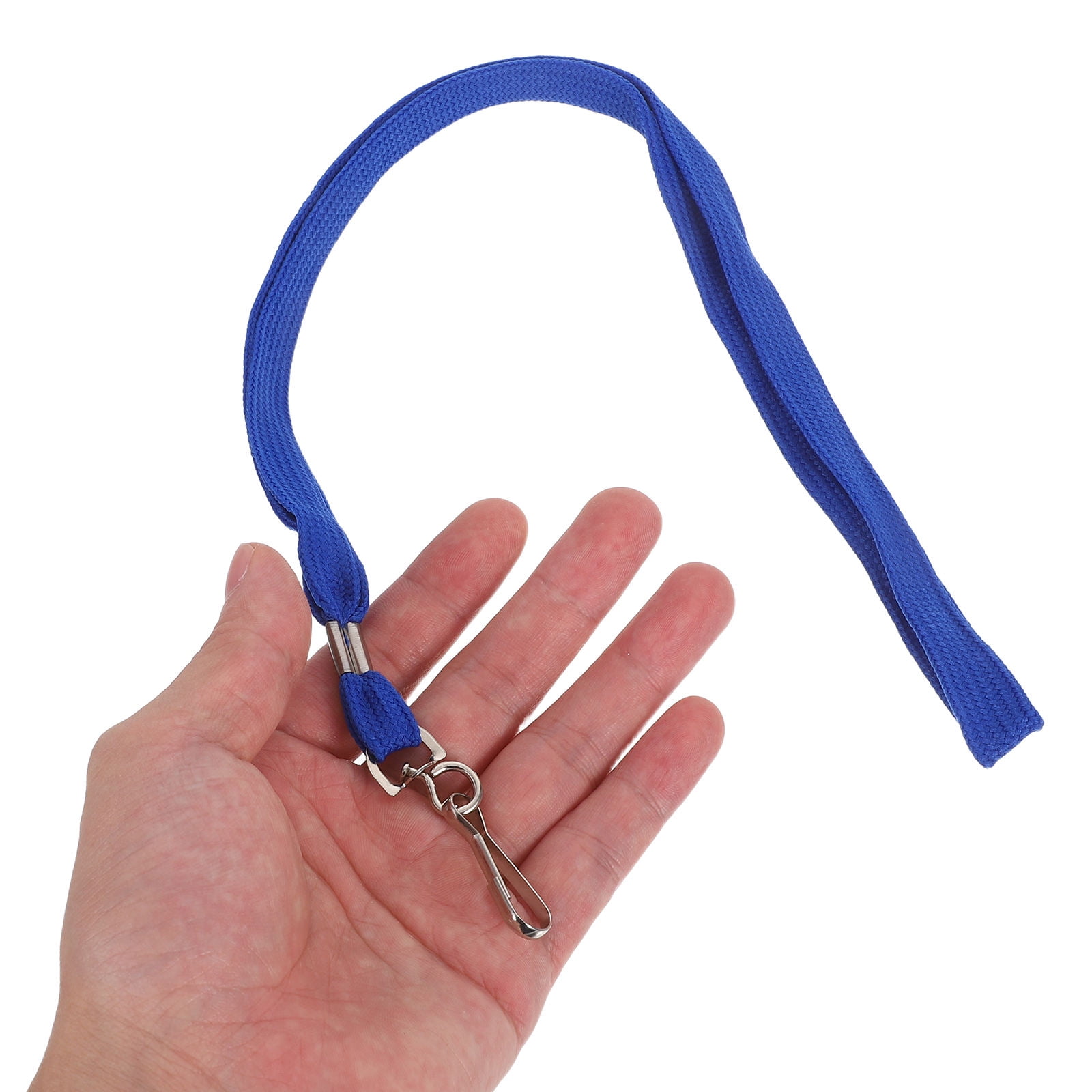 100Pcs Raindrops Plastic and Metal Badge Lanyard Clips for Projects and Office Use