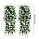 thumbnail image 3 of Cesta Colgante de Pared con Lirios Artificiales de Ratán (2 Unidades) | Decoración para Bodas de Interior y Exterior | Flores de Seda y Plástico En Rosa Intenso, Blanco, Rojo y Morado, 3 of 6