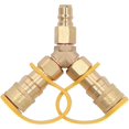 thumbnail image 5 of 3/8 'Y Splitter Separatorteile Sturdy Wearresistant Gas Quickconnect Adapter for Indoor Fireplaces Terrace Heating, 5 of 5