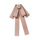 thumbnail image 5 of Broche con lazo para mujer, estilo lazo, con strass, para doblar el cuello Caqui, 5 of 9
