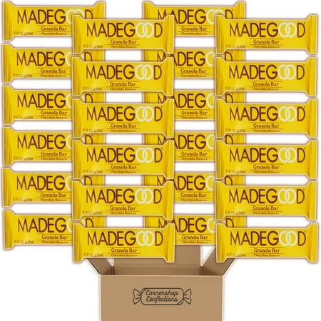 MadeGood Chocolate Banana Granola Bars Bulk Pack - 24 Individually Sealed 0.85 Ounce Granola Bars - Nut free, Gluten Free, Vegan, Non-GMO, Kosher, USDA Organic in Cornershop Confections Pack