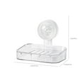 thumbnail image 3 of Nkmbld Soap Dish for Shower, Suction Cup Soap Box Wall Mounted Storage Rack for Kitchen, Bathroom, Laundry, White, 3 of 7