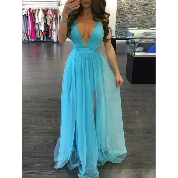 Women Summer Long Maxi BOHO Evening Party Dress Beach Dresses