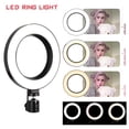 thumbnail image 2 of LED Ring Light 6 with Tripod Stand for YouTube Video and Makeup  Mini LED Camera Light with Cell Phone Holder Desktop LED Lamp with 3 Light Modes & 10 Brightness Level, 2 of 8