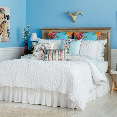The Pioneer Woman Country Chenille Duvet Set Full Queen White
