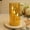 Golden, variant on Clear Acrylic 3 Wick Flickering Flameless LED Candles Battery Operated Realistic Pillar Candles for Home Weddings Parties Decor
