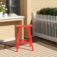 thumbnail image 2 of Florence Outdoor 29" HDPE Plastic Saddle Seat Barstool in Red, 2 of 6