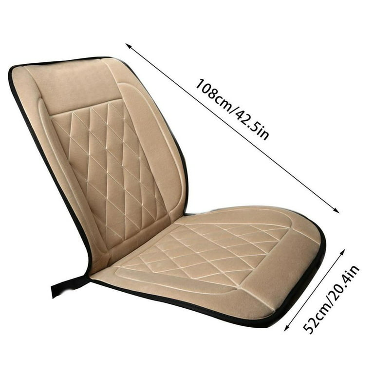 ELUTO Heated Car Seat Cover 12V/24V Heated Seat Cushion with 3 Levels  Heating of Car Seat Warmer Heated Car Seat Pad for Car Truck Home Office  BA1002