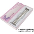 thumbnail image 6 of XiHAMA Pearl Bracelet Compatible with Apple Watch Band 38/40/41mm 42/44/49mm iWatch Series 9/8/7/6/5/4/3/2/1, Artificial Elastic Stretch Bling Diamond Jewelry Wristband Replacement Strap, 6 of 9