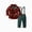 Red, variant on zuwimk Baby Boys Outfits Little Brother Long Sleeves Bodysuit Romper and Solid Pants Fall Winter Clothes(11-12 Years,Wine)
