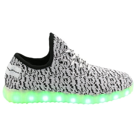 Galaxy LED Shoes Light Up USB Charging Low Top Knit App Control Men Sneakers (Best App To Sell Shoes)